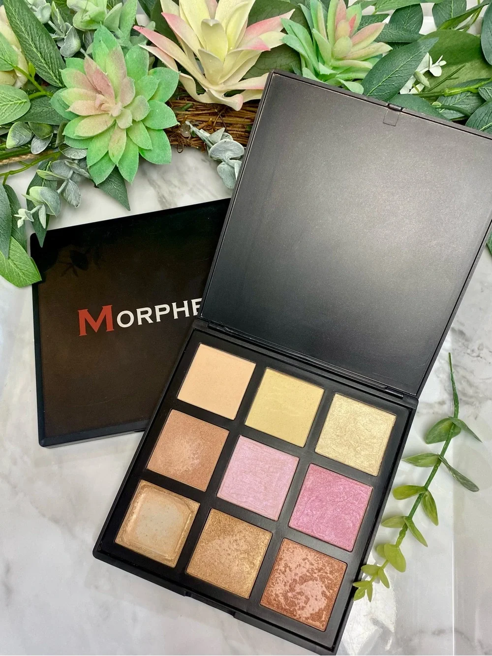 Morphe Glow Palette — Pink, Gold & Champagne Highlighters